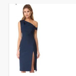 AQ/AQ Didion Dress Blue Midi Scuba Dress Navy Size 4